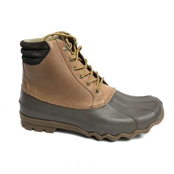 Sperry Mens Avenue Duck Boot Waterproof Tan Size 10 M
